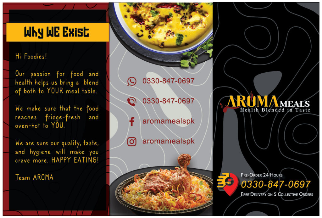 Professional tri-fold brochure printing design for business marketing and branding